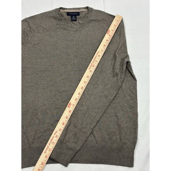BANANA REPUBLIC Luxury Blend Men's S Silk Cotton Cashmere Tan Pullover Sweater - Picture 8 of 8